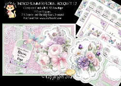 Indigo Summer Floral Bouquet 12