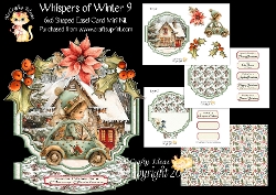 Whispers of Winter 9 Shaped Easel