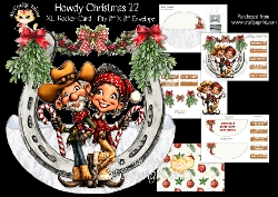 Howdy Christmas 12 Rocker Mini Kit