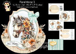 Floral Horse 1 Rocker