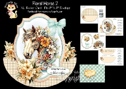 Floral Horse 2 Rocker