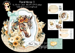 Floral Horse 3 Rocker