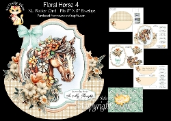 Floral Horse 4 Rocker