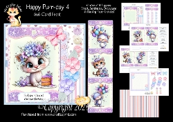 Happy Purr-day 4 6x6