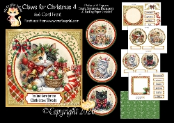 Claws for Christmas 4 6x6