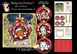 Peeking Cute Christmas 2 6x6