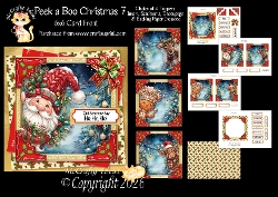 Peek a Boo Christmas 7 6x6
