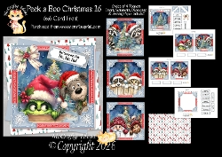 Peek a Boo Christmas 16 6x6