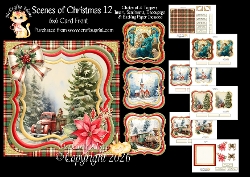 Scenes of Christmas 12 6x6