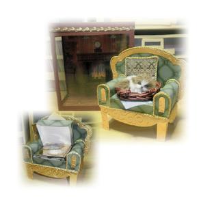 3D Armchair with Secret Hidden Mini Concertina Card