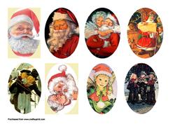 Christmas Cameos Sheet #1