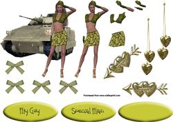 Tanks for the Memories Decoupage Sheet