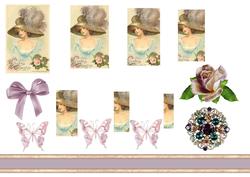 Vintage Lady Pyramage Sheet #2