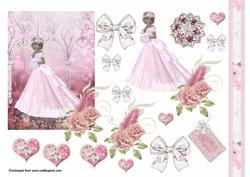 Pink Passion Decoupage Sheet #1