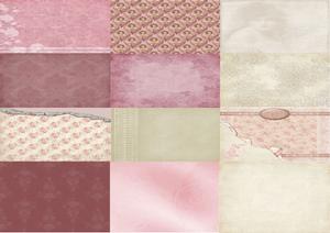 Vintage Shabby Chic Papers Set 1