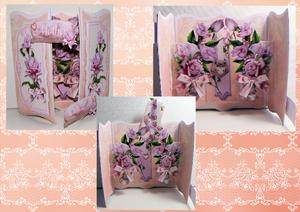 Image of cup295595_905 - Rose Bouquet Gatefold Double Popup Card Kit