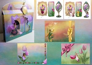 Fairy Tulip Presentation Box for Matching All in One Card