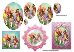 Esther Bunny & Friends Toppers Sheet