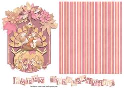 Happy Thanksgiving Turkey Card Front