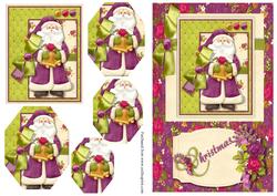 Christmas Santa Pyramage Sheet