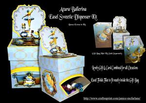 Azura Ballerina Easel Sweetie Dispenser Kit