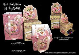 Butterflies and Roses Gift Bag