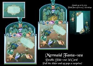 Mermaid Fanta-sea Double Slide Out Card