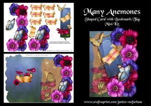 Many Anemones Shaped Mini Card Kit