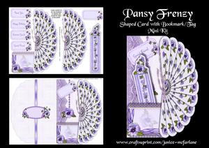 Pansy Frenzy Shaped Card Mini Kit