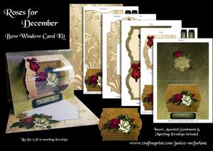 Roses for December Bow Window Card Kit
