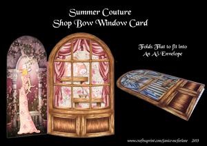 Summer Couture Shop Bow Window Mini Kit