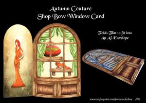 Autumn Couture Shop Bow Window Mini Kit
