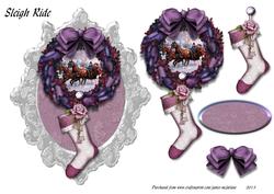 Sleigh Ride Large 3D Topper Sheet