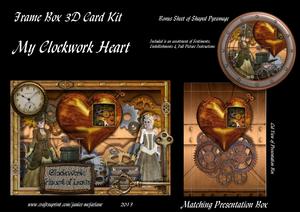 My Clockwork Heart 3D Frame Box Card Kit