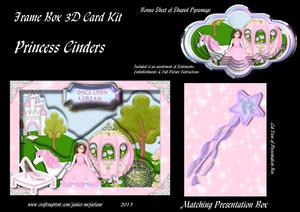 Princess Cinders 3D Frame Box Card Kit