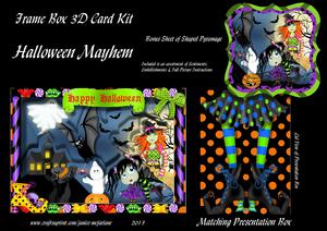 Halloween Mayhem 3D Frame Box Card Kit