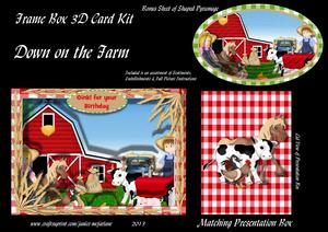 Down on the Farm 3D Frame Box Card Kit