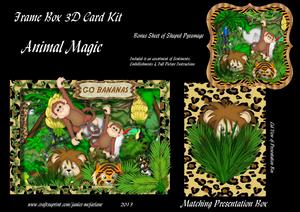Animal Magic 3D Frame Box Card Kit