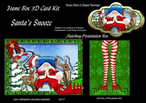 Santa's Snooze 3D Frame Box Card Kit