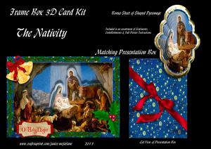 The Nativity 3D Frame Box Card Kit