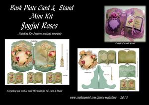 Joyful Roses Bookplate Card & Stand Mini Kit