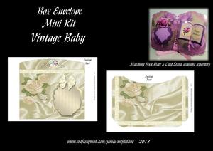 Vintage Baby Box Envelope Mini Kit