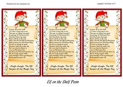 Elf on the Shelf Poem