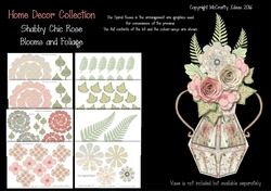 Shabby Chic Blooms & Foliage - Rustic Rose