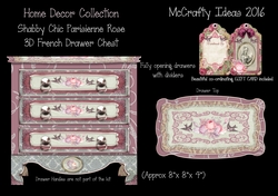 Shabby Chic French Chest of Drawers - Parisienne Rose
