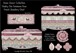 Shabby Chic French Jewellery Chest - Parisienne Rose