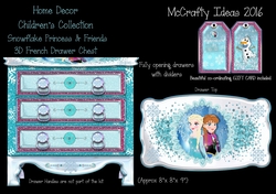 Snowflake Princess & Friends - 3D Drawers