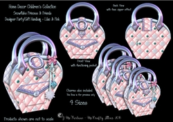 Snowflake Princess Designer Handbag - Lilac and Pink