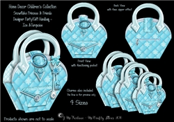 Snowflake Princess Designer Handbag - Turquoise