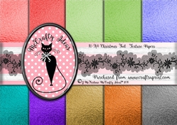 10 A4 Christmas Foil Texture Papers